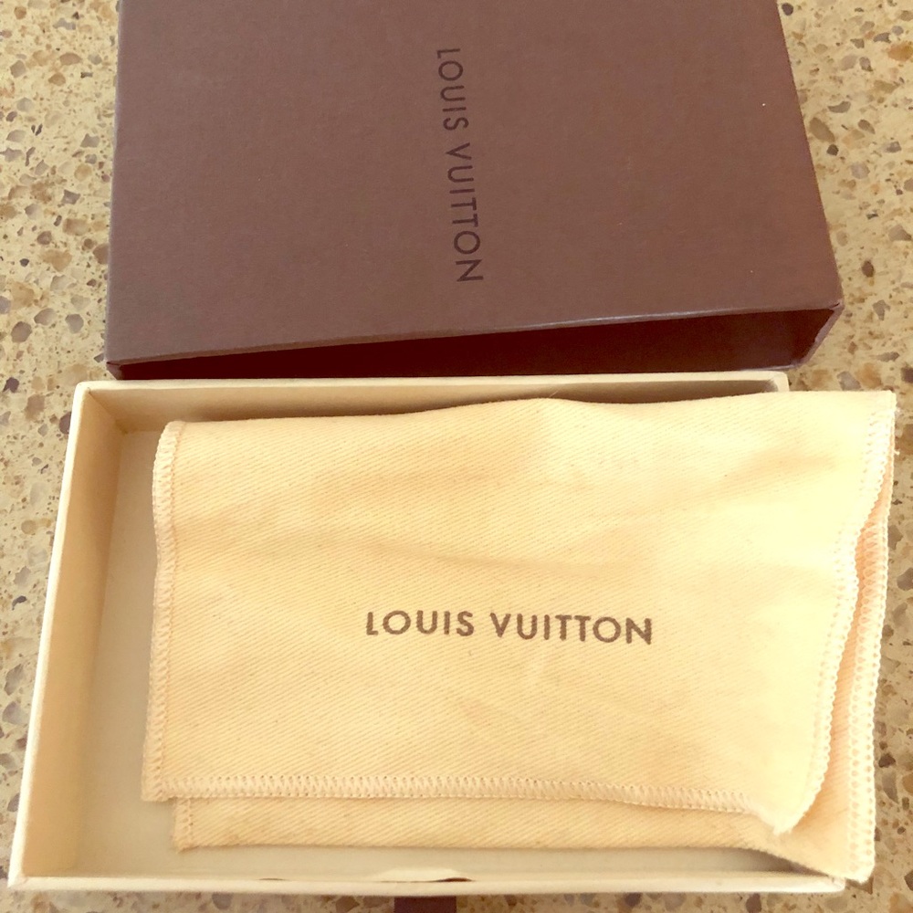 Louis Vuitton small leather box and dust bag
